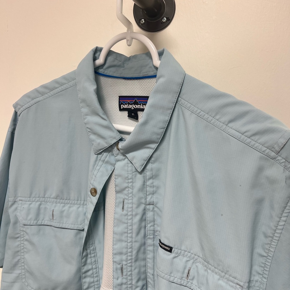 Patagonia Light Blue Button-Up Shirt